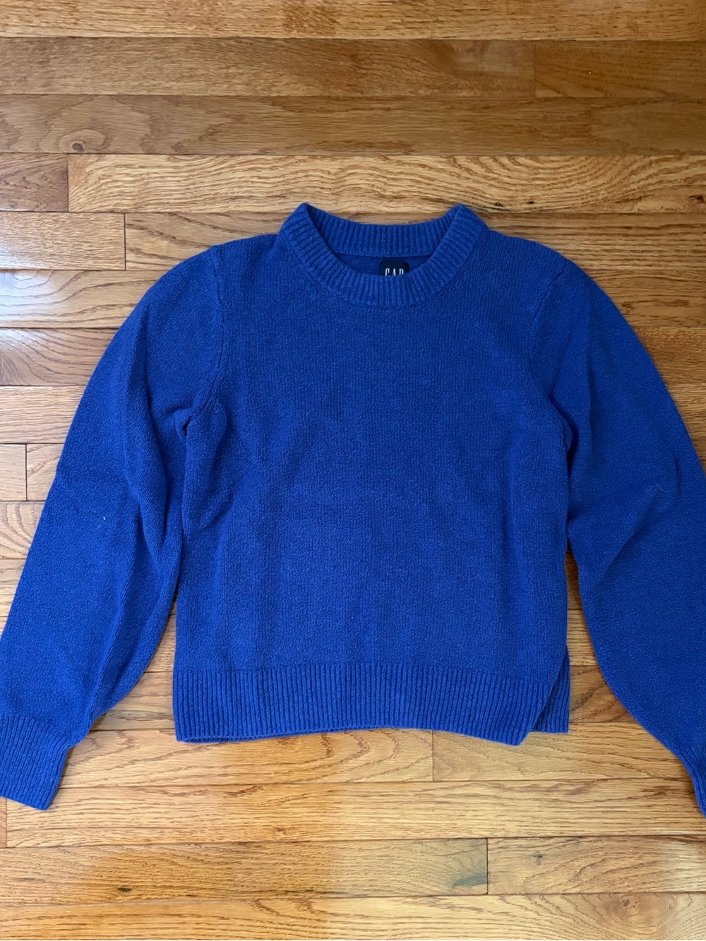GAP Women's Scoop Crew Sweater in Cobalt Blue